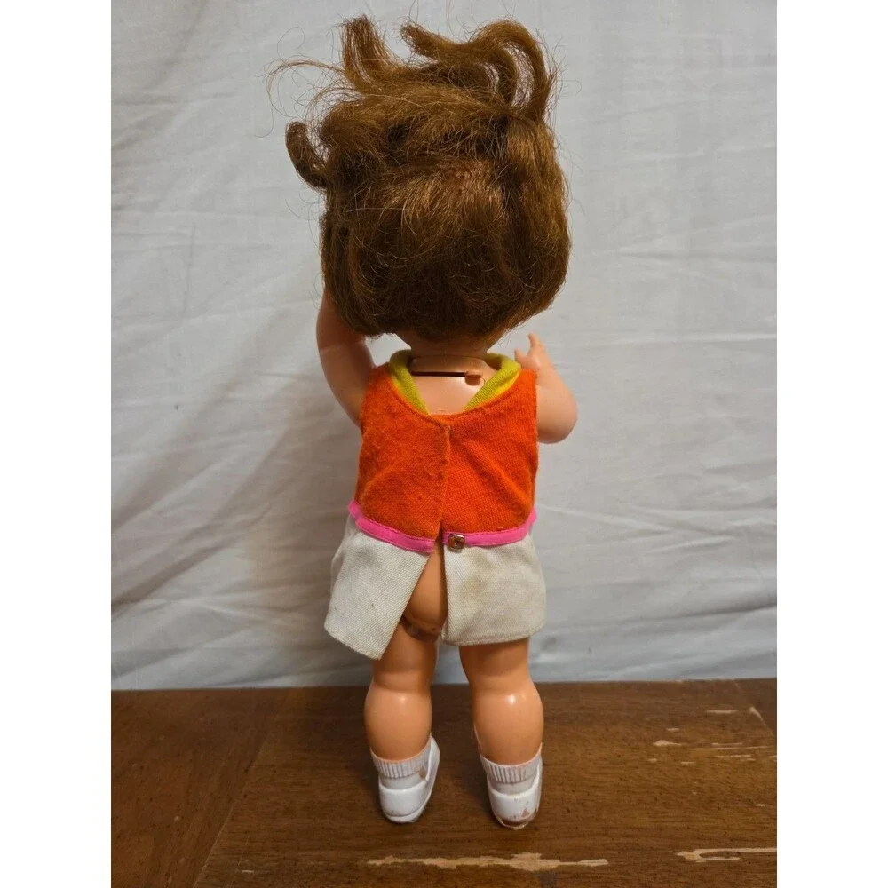 Mattel Baby Small Walk Doll in Original Dress WORKS Vintage 1967